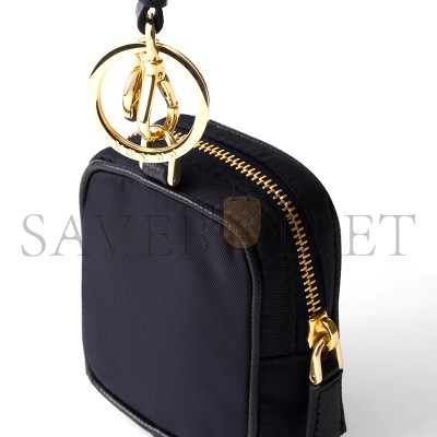 PRADA RE-EDITION 1978 RE-NYLON MINI-POUCH WITH KEYCHAIN 1TT200 (7.5*6*2.5cm)